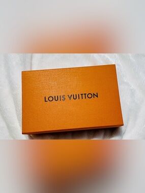 Authentic Louis Vuitton Orange Magnetic Gift Box Storage Display 11x7x3